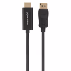 Manhattan DisplayPort 1.1 to HDMI Cable, 1080p@60Hz, 1.8m, Male to Male, DP With Latch, Black, Not Bi-Directional, Three Year Warranty, Polybag - Additional view 4