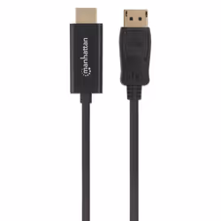 Manhattan DisplayPort 1.2 to HDMI Cable, 4K@60Hz, 1.8m, Male to Male, DP With Latch, Black, Not Bi-Directional, Three Year Warranty, Polybag - Additional view 4
