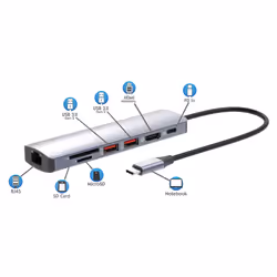 Manhattan USB-C PD 7-in-1 4K Docking Station / Multiport Hub - Additional view 8
