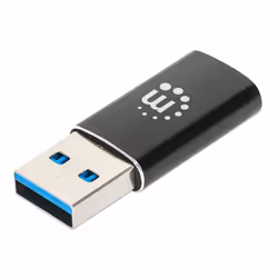 Manhattan USB-C to USB-A Adapter, Female to Male, 10 Gbps (USB 3.2 Gen2 aka USB 3.1), SuperSpeed+ USB, Black, Polybag - Additional view 6