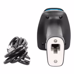 Manhattan 2D Long Range LED Barcode Scanner, USB, 450mm Scan Depth, Max Ambient Light 100,000 lux (sunlight), Supports symbologies - 1D (x21 versions) and 2D (x10 versions), Scanner RJ45 to USB 1.8m cable (most popular type, which is USB-A), Black - Additional view 7