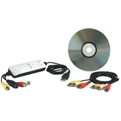 Manhattan USB-A Audio/Video Grabber, Single Button Video Capture, Copy and Pause control, Encodes in MPEG 1/2/4 format, Three Year Warranty, Box