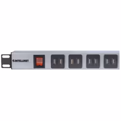 Intellinet 19" Rackmount 16-Port USB-A Power Distribution Unit (CEE 7/7), With Overload Protection Power Switch, 2.1 A Max. per Module, 2m Power Cord (Euro 2-pin plug) - Additional view 4