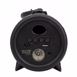 Manhattan London Bluetooth Speaker (Clearance Pricing), Decent Sound Output (3W), 3 hour Playback time, FM Radio, Range 10m, microSD card reader (32GB), Aux 3.5mm connector, USB-A charging cable included, 1200mAH battery, Bluetooth v5, Three Years Warranty, Boxed - Additional view 4