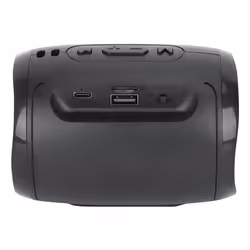 Manhattan Mini Boombox Bluetooth Speaker, Integrated Controls, Microphone, Up to 4 hours Playback time, Range 10m, microSD card reader (32GB), USB-A port for MP3, Output decent 5W, USB-C/USB-A charging cable (30cm) incl, 800mAH battery, Bluetooth v5.3, Black - Additional view 4