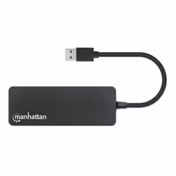 Manhattan USB-A Dock/Hub, Ports (x7): USB-A (x7), 5 Gbps (USB 3.2 Gen1 aka USB 3.0), External Power Supply Not Needed, Cable 15cm, SuperSpeed USB, Black, Three Year Warranty, Blister - Additional view 4