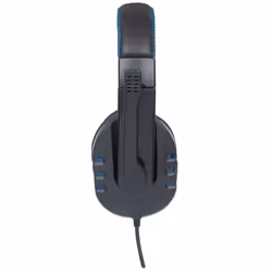 Manhattan USB-A Gaming Headset with LEDs (Clearance Pricing). Retractable Built-in Microphone, Audio Control, Integrated 1.8m cable, Black and Blue, Three Year Warranty - Additional view 5