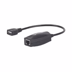 Manhattan USB-A Line Extender, for use with RJ45 network cable (not included), extends USB Device up to 60m, bus power, Cat5e/Cat6/Cat6A RJ45 network cables suitable, Black, Three Year Warranty, Blister - Additional view 5