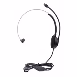 Manhattan Mono On-Ear Headset (USB) (Clearance Pricing), Microphone Boom (padded), Retail Box Packaging, Adjustable Headband, In-Line Volume Control, Ear Cushion, USB-A for both sound and mic use, cable 1.5m, Three Year Warranty - Additional view 6