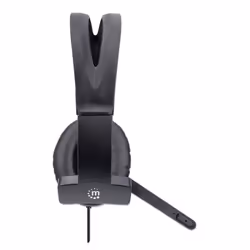 Manhattan Mono Over-Ear Headset (USB) (Clearance Pricing), Microphone Boom (padded), Retail Box Packaging, Adjustable Headband, In-Line Volume Control, Ear Cushion, USB-A for both sound and mic use, cable 1.5m, Three Year Warranty - Additional view 5