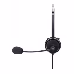 Manhattan Mono On-Ear Headset (USB) (Clearance Pricing), Microphone Boom (padded), Polybag Packaging, Adjustable Headband, In-Line Volume Control, Ear Cushion, USB-A for both sound and mic use, cable 1.5m, Three Year Warranty - Additional view 4