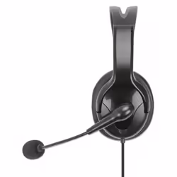 Manhattan Mono Over-Ear Headset (USB), Reversible Microphone Boom (padded), Retail Box Packaging, In-Line Volume/Mute Control, Padded Ear Cushion, USB-A for both sound and mic use, cable 2m, Three Year Warranty - Additional view 5