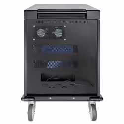 Manhattan Charging Cabinet/Cart via AC Adapter (EU) x32 Devices, Trolley, Using supplied AC Adapter (power cables) included with device, Suitable for iPads/other tablets/phones/laptops (up to 15.6"), Bays 380x30x280mm, Lockable, EU 2-pin Plug - Additional view 5