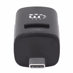 Manhattan USB-C 3-Port Hub, ULTRA COMPACT, 3x USB-A Ports (1x 5 Gbps USB 3.2 Gen1 aka USB 3.0, 3 x 480 Mbps USB 2.0), External Power Supply Not Needed, SuperSpeed USB, Black, Retail Box - Additional view 7