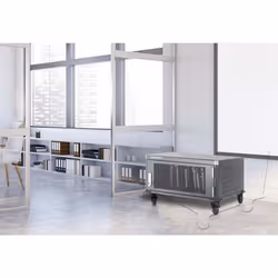Manhattan Laptop Charging Cart/Trolley via AC Adapter (UK) 20-bay, Install device's AC Adapter (power cables) into unit, Suitable for ALL laptops (to 15.6"), iPads, MacBooks, Chromebooks, other portable devices, Bays 380x30x280mm, Cabinet, Lockable - Additional view 6