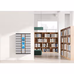 Manhattan Kiosk Individual compartment Laptop Cabinet USB-C 15.6" 16-bay via USB-C 30W, Suitable for Tablets/phones, iPads, MacBooks, Chromebooks, other USB-C devices, Bays 328x220x100mm, USB-C charging cables included,Cabinet, UK & EU - Additional view 2