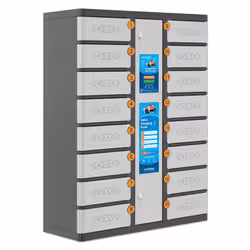 Manhattan Kiosk Individual compartment Laptop Cabinet USB-C 15.6" 16-bay via USB-C 30W, Suitable for Tablets/phones, iPads, MacBooks, Chromebooks, other USB-C devices, Bays 328x220x100mm, USB-C charging cables included,Cabinet, UK & EU - Additional view 3