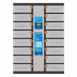 Manhattan Kiosk Individual compartment Laptop Cabinet USB-C 15.6" 16-bay via USB-C 30W, Suitable for Tablets/phones, iPads, MacBooks, Chromebooks, other USB-C devices, Bays 328x220x100mm, USB-C charging cables included,Cabinet, UK & EU - Additional view 5