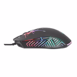 Manhattan Gaming Mouse with LEDs, Wired, Seven Button, Scroll Wheel, 7200dpi, Black with LED lighting, Three Year Warranty - Additional view 4