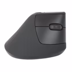 Manhattan Ergonomic Vertical Wireless Mouse (Right Handed), Black, Adjustable 800/1200/1600dpi, 2.4Ghz (effective range up to 10m), Six Button with Scroll Wheel, Nano USB-A receiver, AA battery (included) - Additional view 4