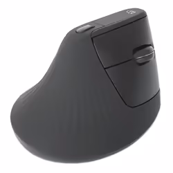Manhattan Ergonomic Vertical Wireless Mouse (Right Handed), Black, Adjustable 800/1200/1600dpi, 2.4Ghz (effective range up to 10m), Six Button with Scroll Wheel, Nano USB-A receiver, AA battery (included) - Additional view 6