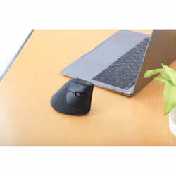 Manhattan Ergonomic Vertical Wireless Mouse (Right Handed), Black, Adjustable 800/1200/1600dpi, 2.4Ghz (effective range up to 10m), Six Button with Scroll Wheel, Nano USB-A receiver, AA battery (included) - Additional view 8