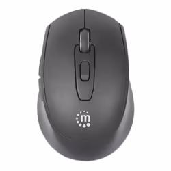Manhattan MW6020 Wireless Mouse, Black, Adjustable 800/1200/1600dpi via top-mount push-button control, 2.4Ghz (effective range up to 10m), USB, Optical, Ambidextrous, Six Button with Scroll Wheel, USB-A nano receiver, AA battery (included) - Additional view 5