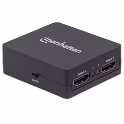 Manhattan HDMI Splitter 2-Port , 1080p, Black, Displays output from x1 HDMI source to x2 HD displays (same output to both displays), USB-A Powered (cable included, 0.7m), Three Year Warranty, Retail Box - Additional view 6