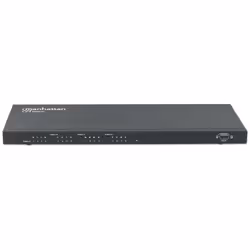 Manhattan 1080p 4x4 HDMI Matrix, Switch/Splitter Matrix with Four Inputs and Four Outputs, RS232 Control, Video Bandwidth Amplifier, Remote Control, Black (With Euro 2-pin plug), Box