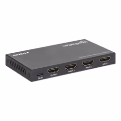 Manhattan Switches Between Three HDMI Inputs on One HDMI Output (3x1), 18G, Automatic and Manual Switching, IR Remote Control, Black - Additional view 7