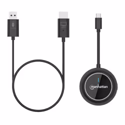 Manhattan 1080p Wireless HDMI Display Presentation Kit, 2-Piece Set with HDMI Receiver and USB-C Transmitter Dongle to Wirelessly Display a Video Signal from a Laptop/Tablet/Smartphone on an HDMI TV or Projector, Black - Additional view 5