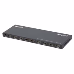Manhattan 4K@60Hz 8-Port HDMI Splitter with Downscaling, Splits One HDMI Input to Eight HDMI Outputs (1x8), 18G, EDID Switch for Downscaling, Black - Additional view 6
