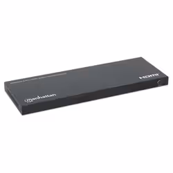 Manhattan 4K@60Hz 8-Port HDMI Splitter with Downscaling, Splits One HDMI Input to Eight HDMI Outputs (1x8), 18G, EDID Switch for Downscaling, Black - Additional view 7
