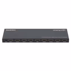 Manhattan 4K@60Hz 8-Port HDMI Splitter with Downscaling, Splits One HDMI Input to Eight HDMI Outputs (1x8), 18G, EDID Switch for Downscaling, Black - Additional view 8