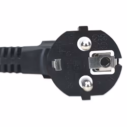Manhattan Power Cord/Cable, Euro 2-pin plug (CEE 7/4) to C13 Female (kettle lead), 1.8m, 16A, Black, Lifetime Warranty, Polybag - Additional view 4