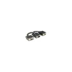 Manhattan 304559 0.015m VGA (D-Sub) 2 x VGA (D-Sub) Black VGA cable