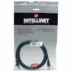 Intellinet Network Patch Cable, Cat5e, 2m, Green, CCA, U/UTP, PVC, RJ45, Gold Plated Contacts, Snagless, Booted, Lifetime Warranty, Polybag - Additional view 4