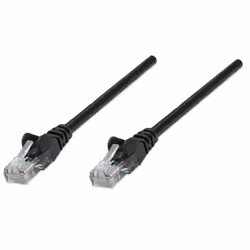 Intellinet Network Patch Cable, Cat5e, 5m, Black, CCA, U/UTP, PVC, RJ45, Gold Plated Contacts, Snagless, Booted, Lifetime War ...
