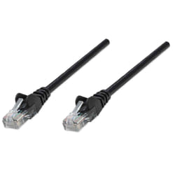 Intellinet Network Patch Cable, Cat5e, 5m, Black, CCA, U/UTP, PVC, RJ45, Gold Plated Contacts, Snagless, Booted, Lifetime Warranty, Polybag
