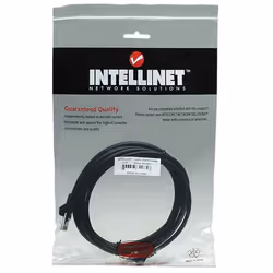 Intellinet Network Patch Cable, Cat5e, 5m, Black, CCA, U/UTP, PVC, RJ45, Gold Plated Contacts, Snagless, Booted, Lifetime Warranty, Polybag