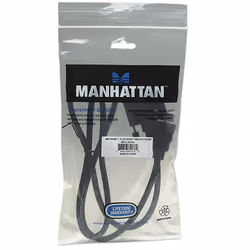 Manhattan HDMI to DVI-D 24+1 Cable, 1m, Male to Male, Black, Equivalent to HDDVIMM1M, Dual Link, Compatible with DVD-D, Lifetime Warranty, Polybag - Additional view 5