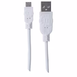 Manhattan USB-A to Micro-USB Cable, 1m, Male to Male, White, 480 Mbps (USB 2.0), Equivalent to USBPAUB1MW, Hi-Speed USB, Lifetime Warranty, Polybag - Additional view 4