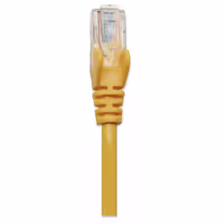 Intellinet Network Patch Cable, Cat5e, 20m, Yellow, CCA, U/UTP, PVC, RJ45, Gold Plated Contacts, Snagless, Booted, Lifetime Warranty, Polybag
