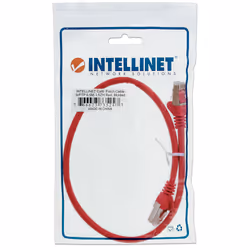 Intellinet Network Patch Cable, Cat5e, 15m, Red, CCA, SF/UTP, PVC, RJ45, Gold Plated Contacts, Snagless, Booted, Lifetime Warranty, Polybag - Additional view 5