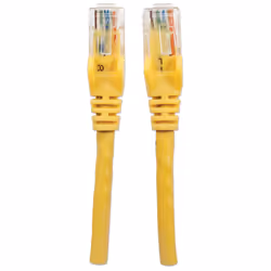 Intellinet Network Patch Cable, Cat6, 3m, Yellow, CCA, U/UTP, PVC, RJ45, Gold Plated Contacts, Snagless, Booted, Lifetime Warranty, Polybag - Additional view 4