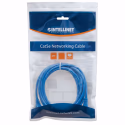 Intellinet Network Patch Cable, Cat6, 2m, Blue, CCA, U/UTP, PVC, RJ45, Gold Plated Contacts, Snagless, Booted, Lifetime Warranty, Polybag - Additional view 4