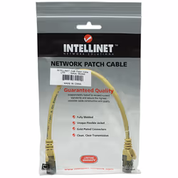 Intellinet Network Patch Cable, Cat6A, 30m, Yellow, Copper, S/FTP, LSOH / LSZH, PVC, RJ45, Gold Plated Contacts, Snagless, Booted, Lifetime Warranty, Polybag - Additional view 5