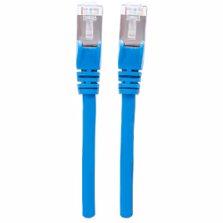 Intellinet Network Patch Cable, Cat6A, 1m, Blue, Copper, S/FTP, LSOH / LSZH, PVC, RJ45, Gold Plated Contacts, Snagless, Booted, Lifetime Warranty, Polybag - Additional view 4
