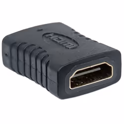 Manhattan HDMI Coupler, 4K@60Hz (Premium High Speed), Female to Female, Straight Connection, Black, Equivalent to GCHDMIFF, Ultra HD 4k x 2k, Fully Shielded, Gold Plated Contacts, Lifetime Warranty, Polybag - Additional view 4