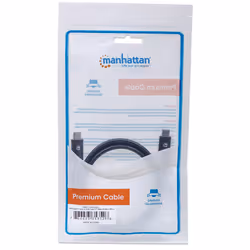 Manhattan USB-C to USB-C Cable, 1m, Male to Male, Black, 10 Gbps (USB 3.2 Gen2 aka USB 3.1), 3A (fast charging), Equivalent to USB31CC1M, SuperSpeed+ USB, Lifetime Warranty, Polybag - Additional view 5